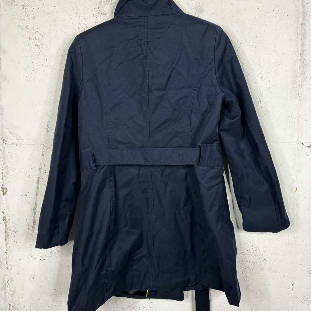 DKNY Pea Coat Navy Button Belted Jacket Coat - Picture 7 of 10